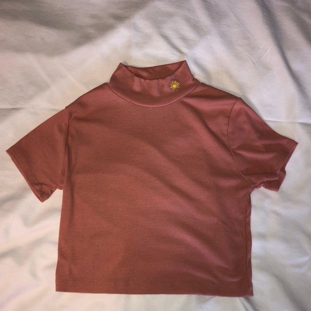 Desert Dreamer Sunlight Ribbed Mock Neck